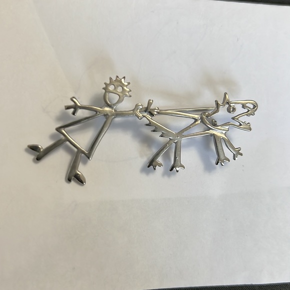 Vintage Mimi Fun Playtime Pet Walk Brooch Pin - Picture 3 of 7